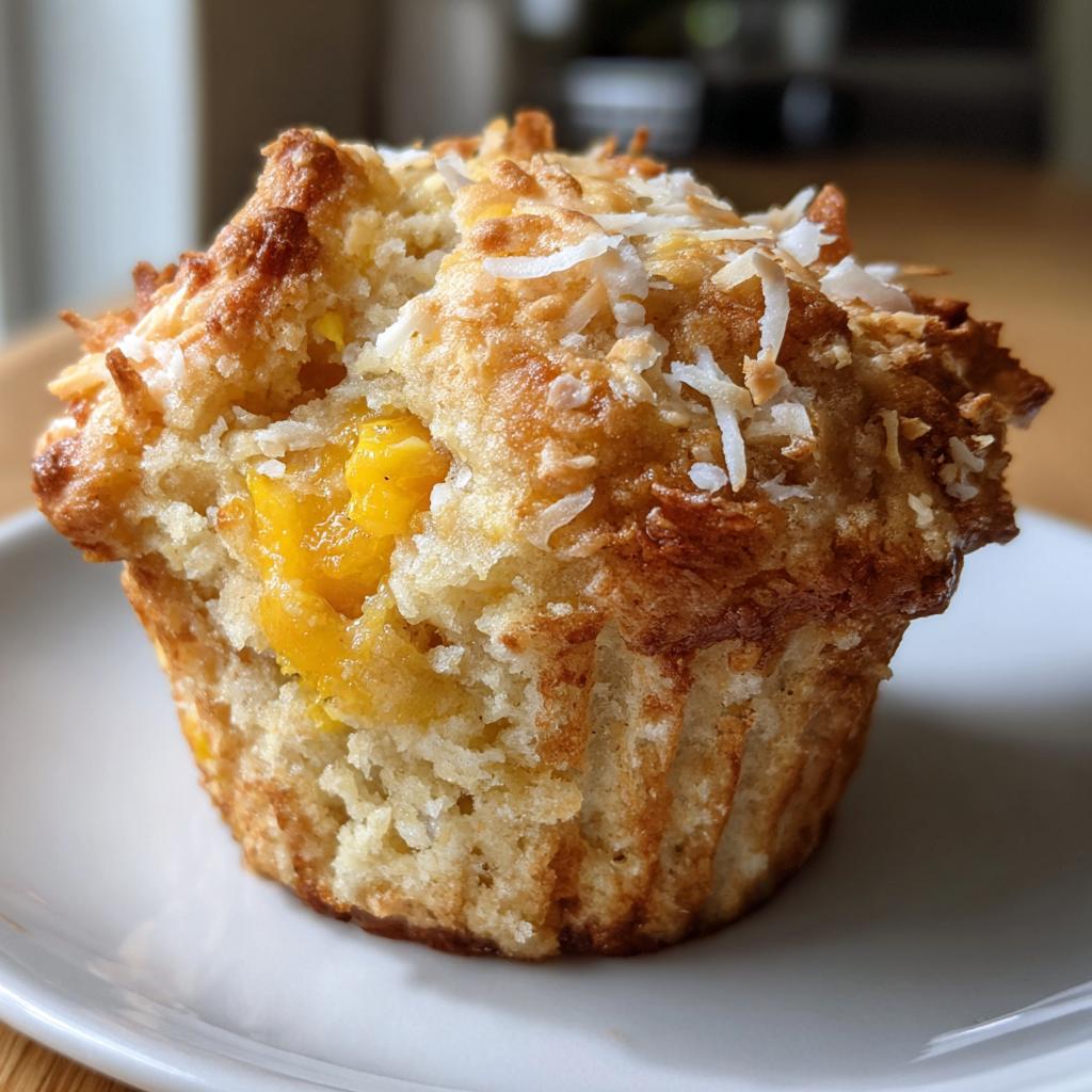 Tropical Mango Coconut Muffins (Gluten-Free, Dairy-Free) - detail 1