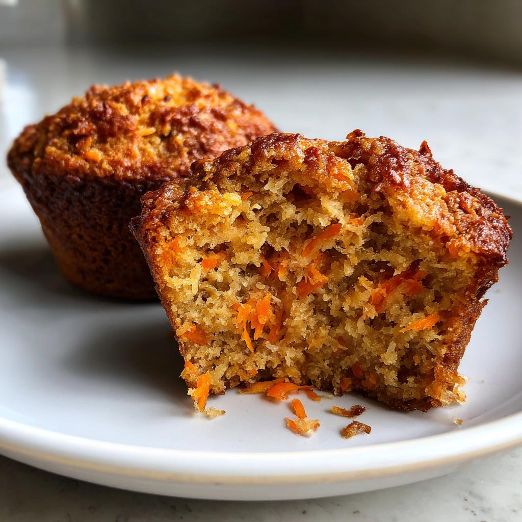 Vegan Carrot Coconut Muffins (Gluten-Free) - detail 1