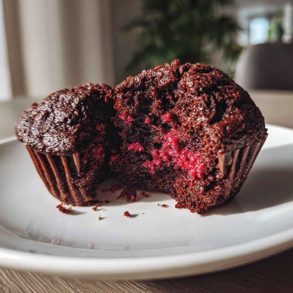 Vegan Chocolate Beet Muffins (Gluten-Free Option) - detail 1