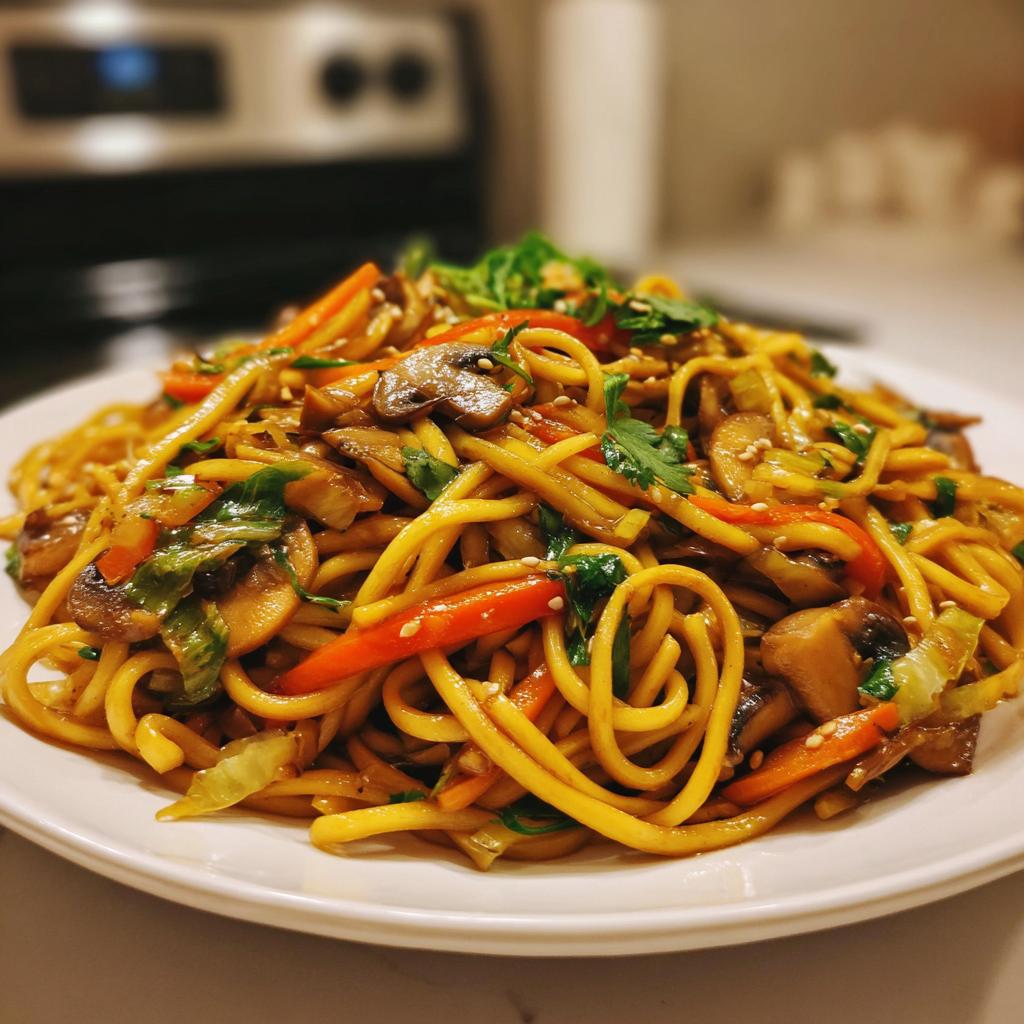 Vegetable Lo Mein (Noodle Style Pasta) - detail 1