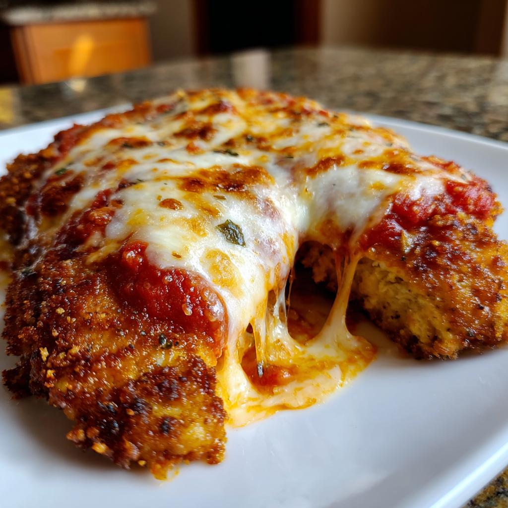 baked chicken parmesan - detail 1