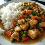 chicken and rice veggies