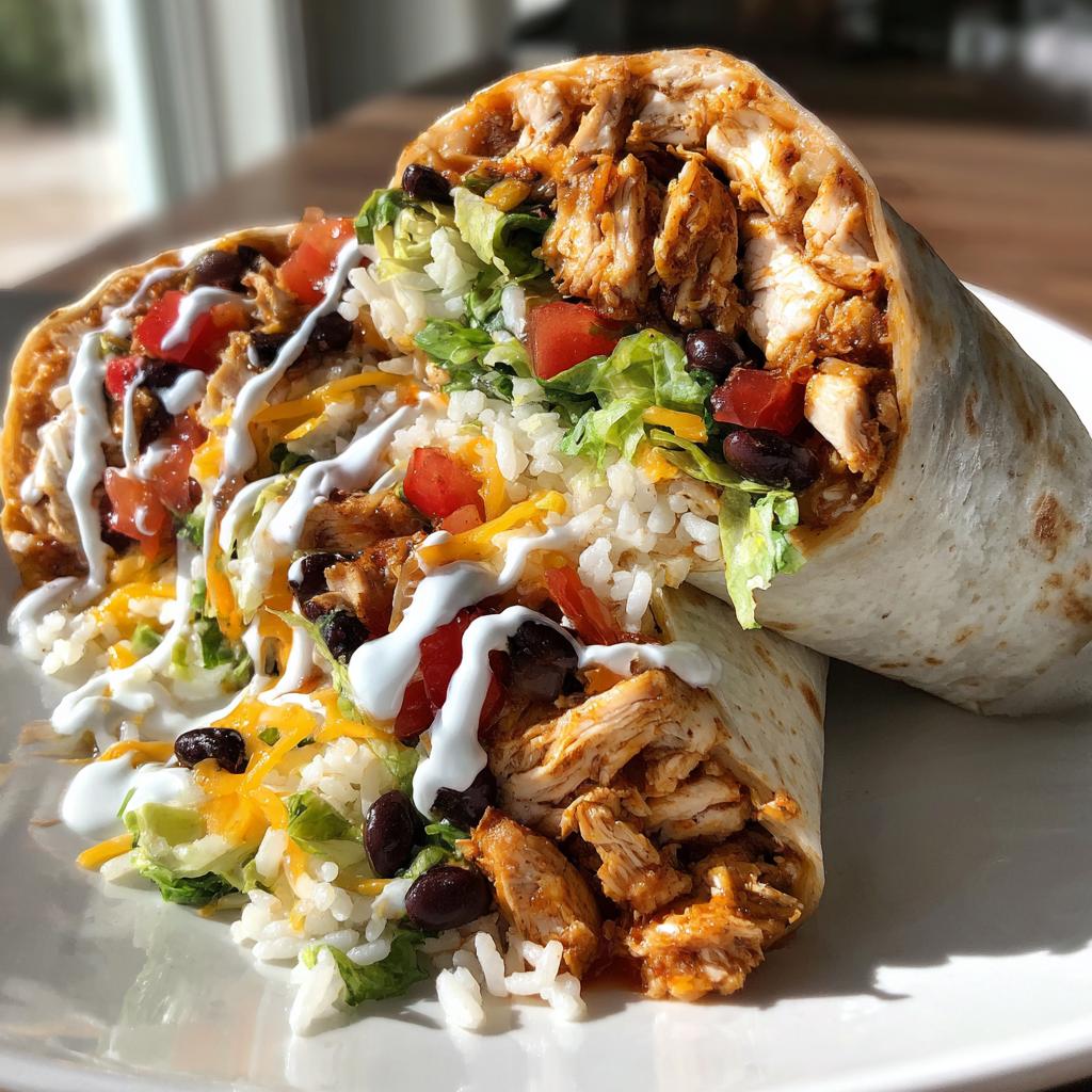 chicken burrito - detail 1