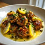 chicken piccata meatballs