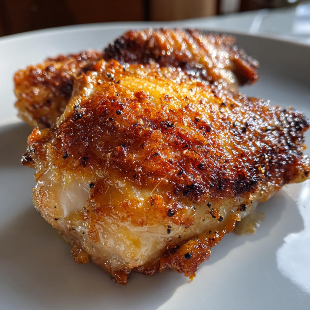 chicken thigh dinner - detail 1
