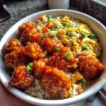 orange chicken and fried rice