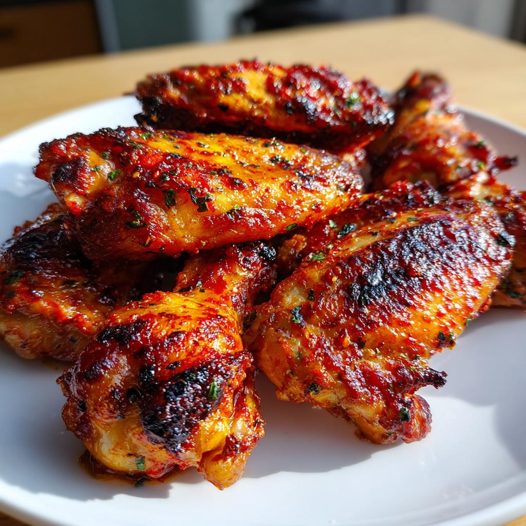 Air Fryer Harissa Chicken Wings