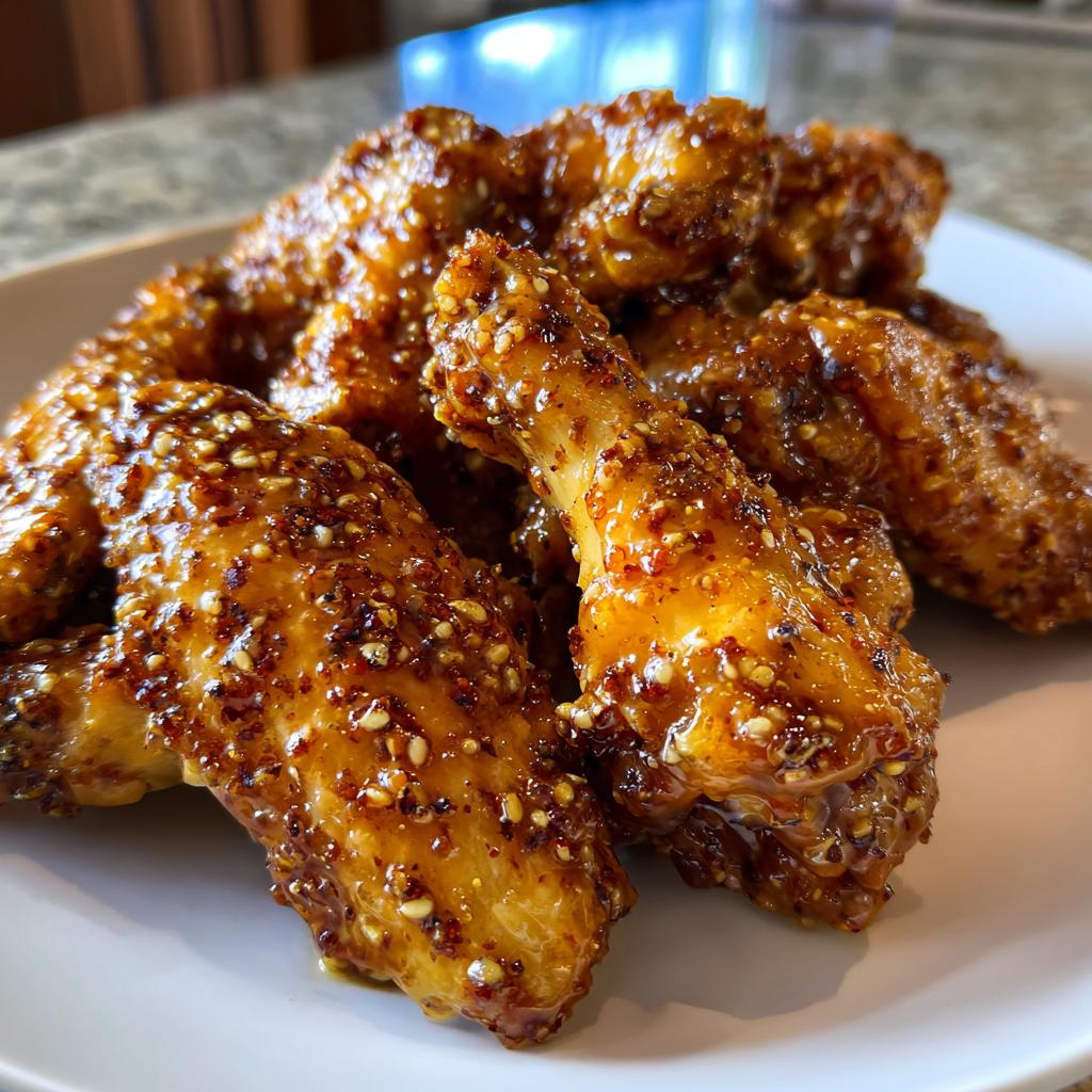Air Fryer Maple Mustard Wings - detail 1