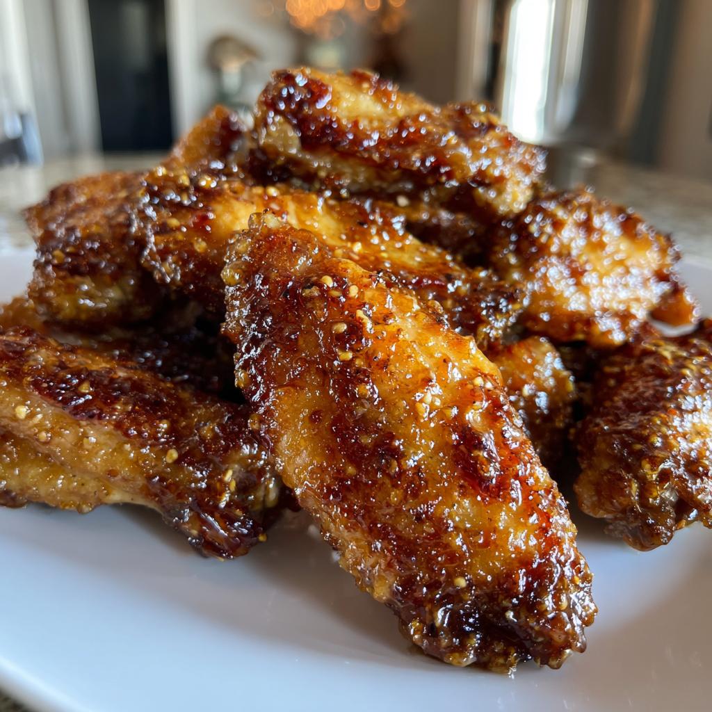 Air Fryer Maple Mustard Wings