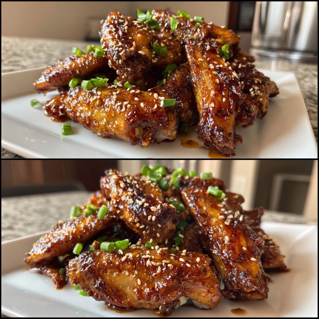 Air Fryer Sticky Soy Garlic Wings - detail 1