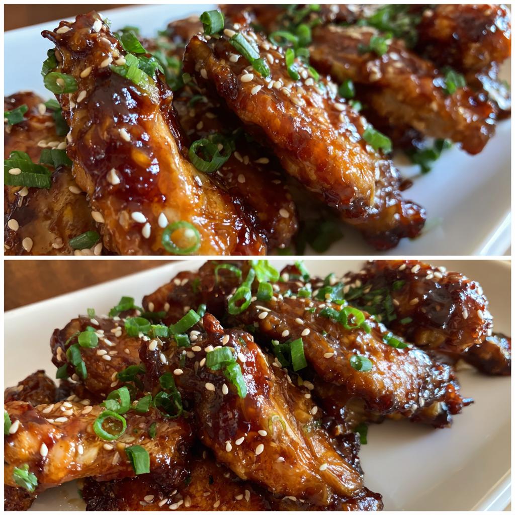 Air Fryer Sticky Soy Garlic Wings