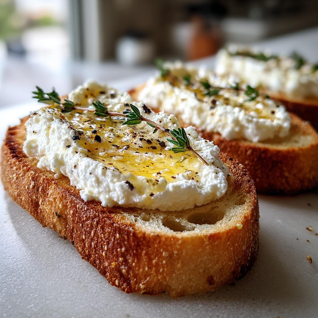 Bruschetta with Ricotta & Honey