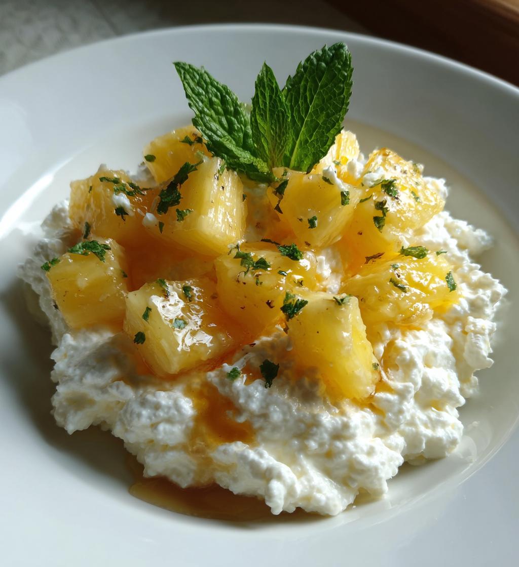 Cottage Cheese with Pineapple - detail 1