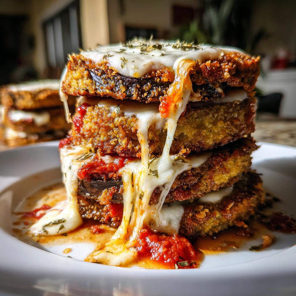 Crispy Baked Eggplant Parmesan - detail 1