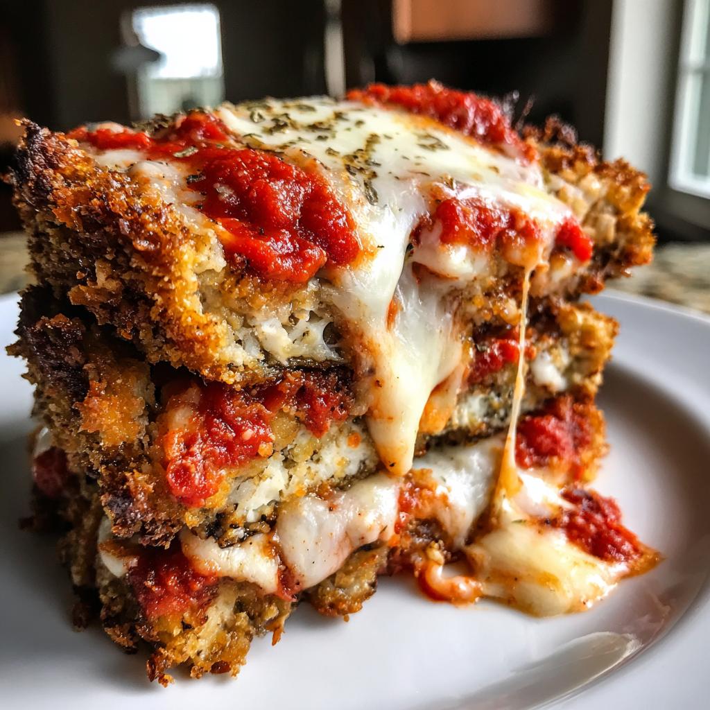 Crispy Baked Eggplant Parmesan