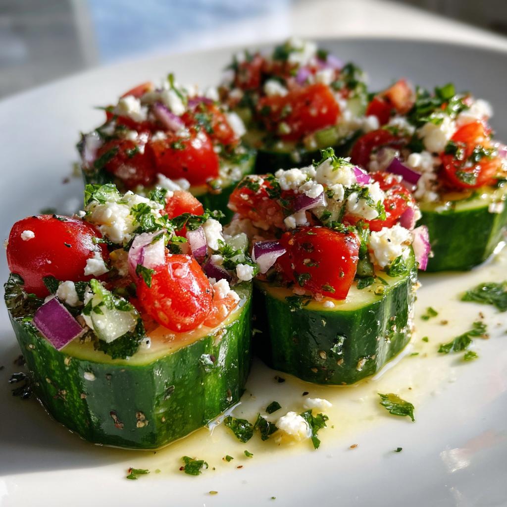 Cucumber & Tomato Salad Cups - detail 1
