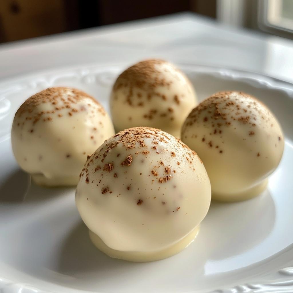 Eggnog Truffles