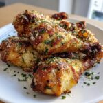 Garlic Parmesan Air Fryer Chicken Drumsticks