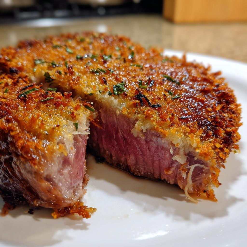 Garlic Parmesan Crusted Steak - detail 1