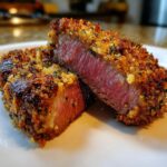 Garlic Parmesan Crusted Steak