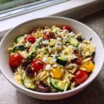 Greek Orzo Salad with Kalamata Olives and Feta