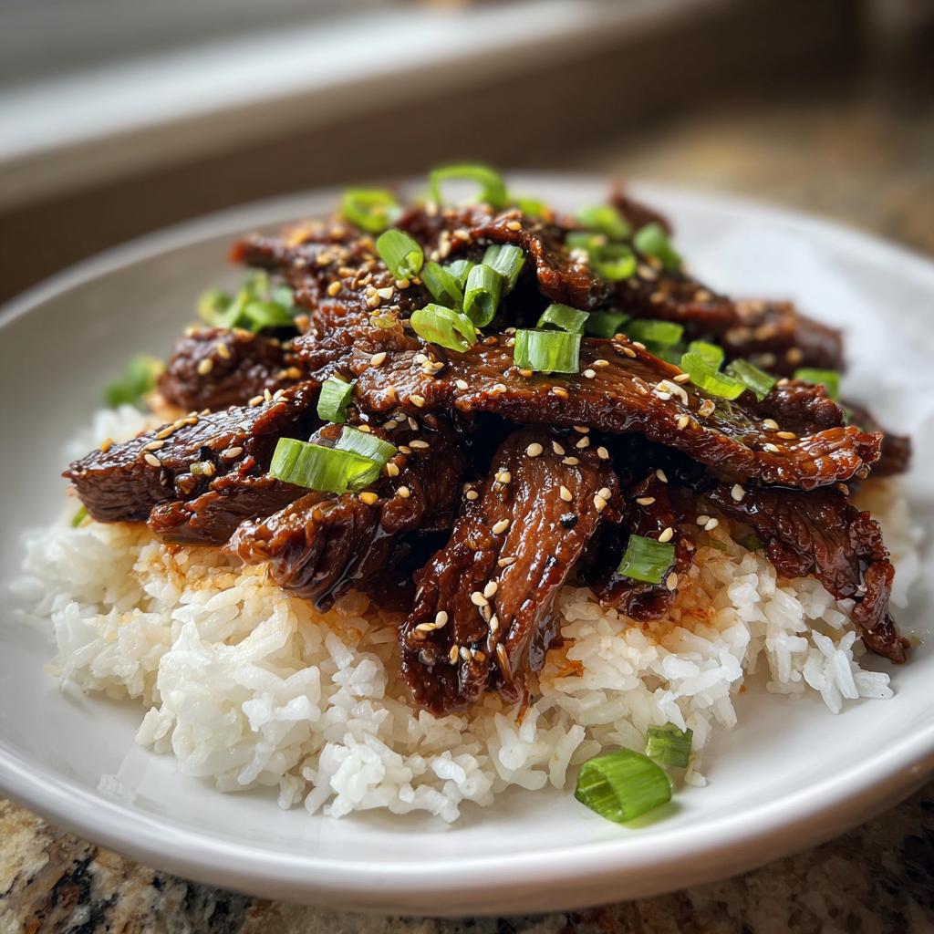 Korean BBQ Beef (Bulgogi-Style) with Sticky Rice - detail 1