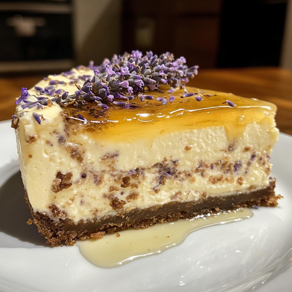 Lavender Honey Cheesecake - detail 1