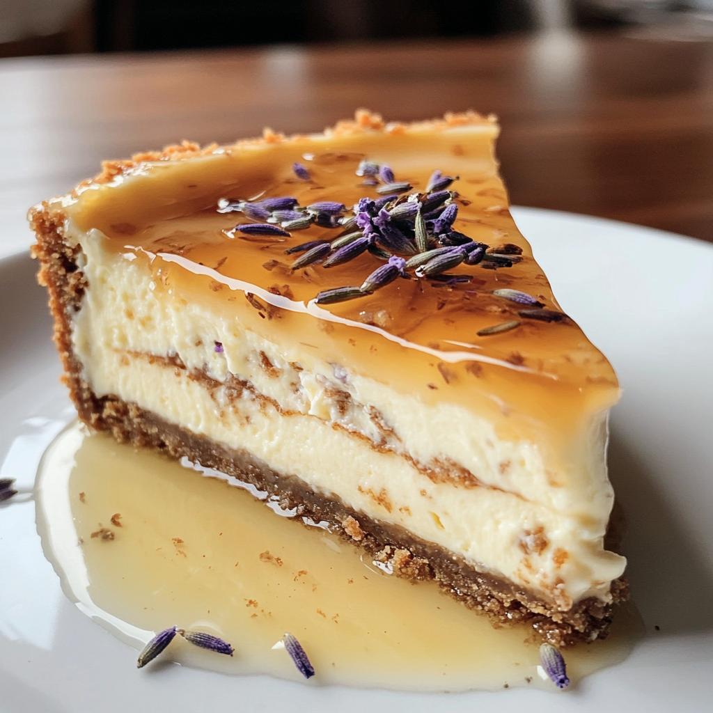 Lavender Honey Cheesecake