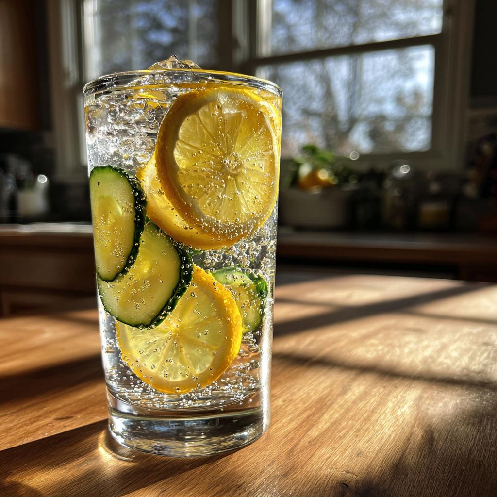 Lemon Cucumber Sparkling Water