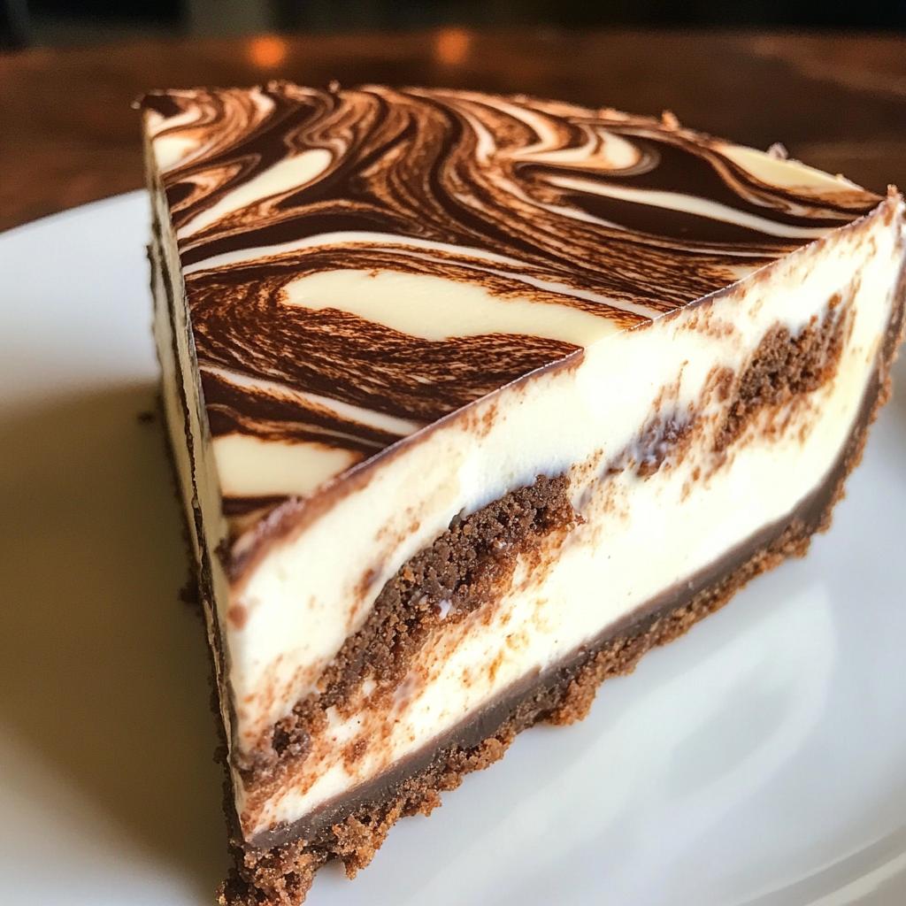Marble Swirl Cheesecake - detail 1