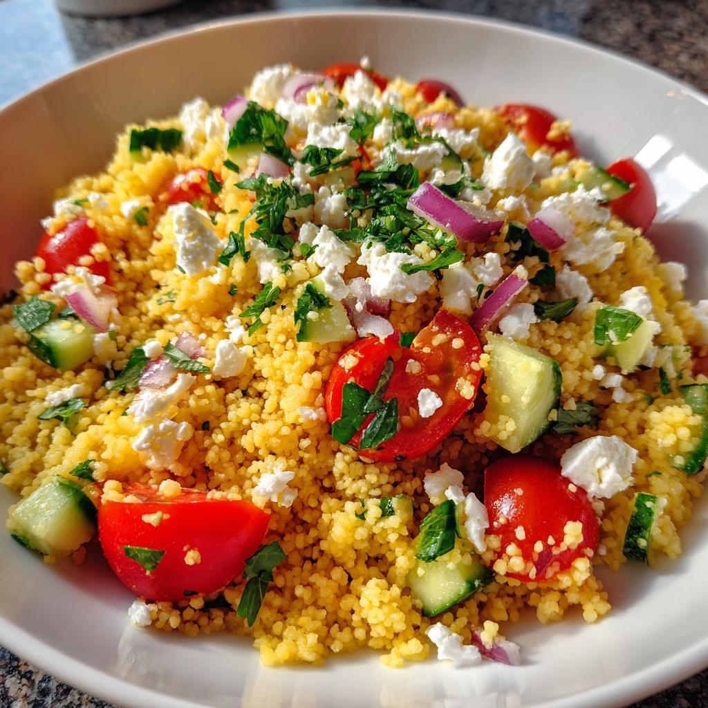 Mediterranean Couscous Salad with Fresh Herbs