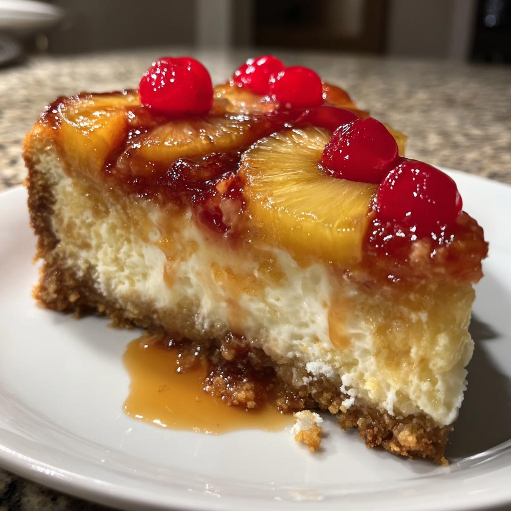 Pineapple Upside Down Cheesecake