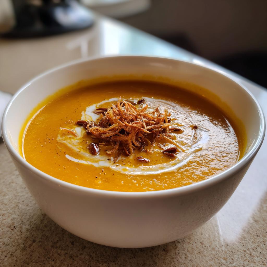 Pumpkin Ginger Soup - detail 1