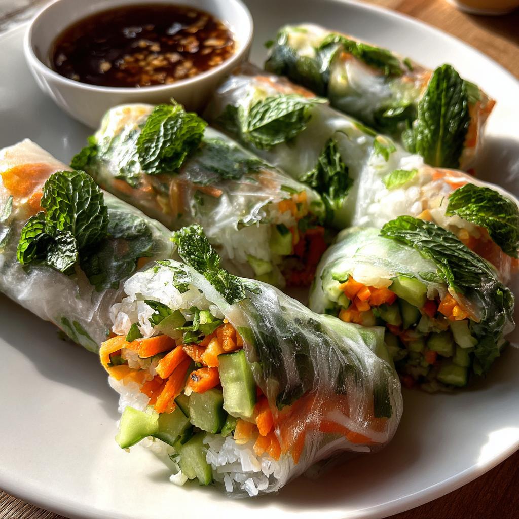 Rice Paper Veggie Rolls - detail 1