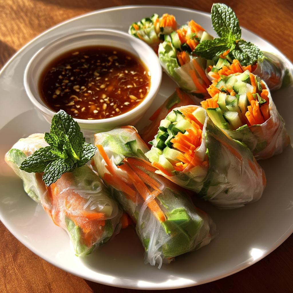 Rice Paper Veggie Rolls