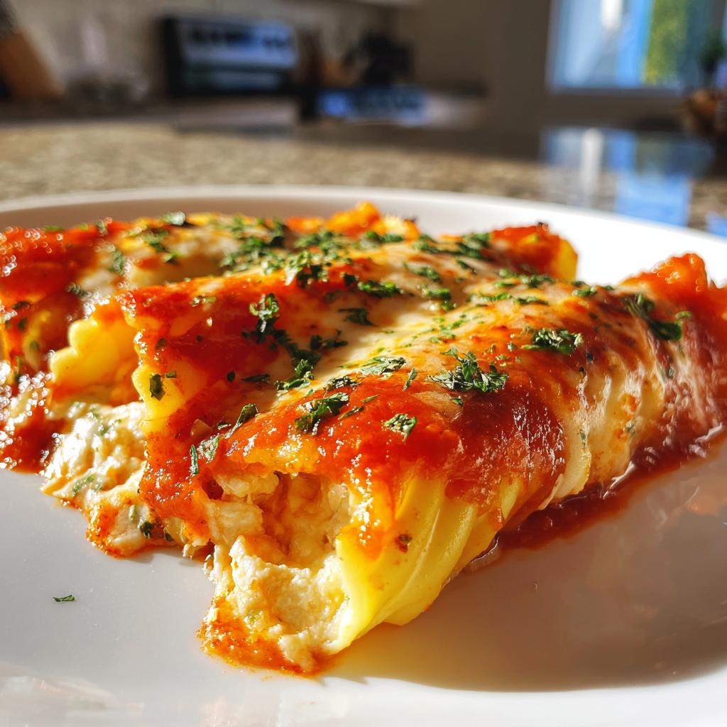 Stuffed Manicotti with Marinara