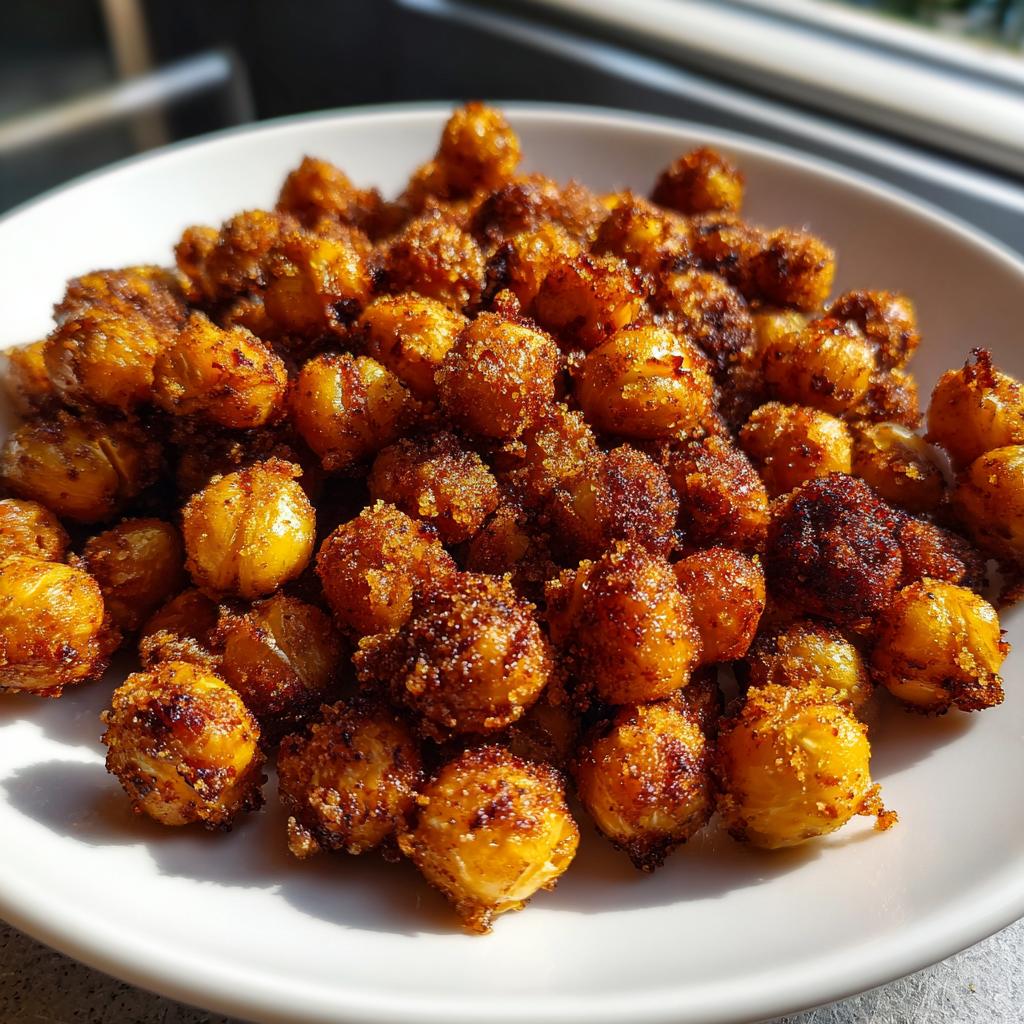 Sweet Cinnamon Sugar Roasted Chickpeas
