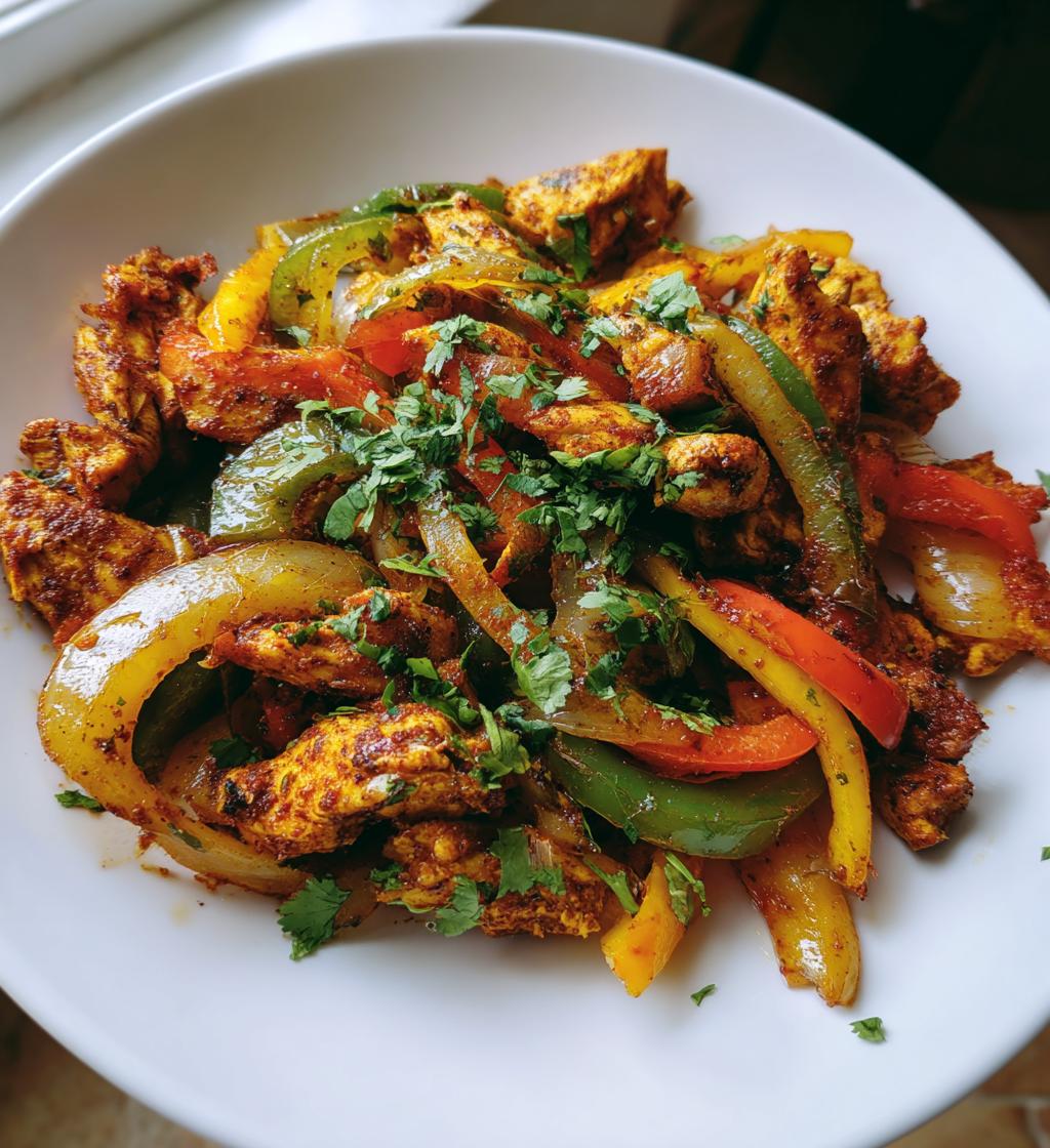 air fryer fajitas chicken - detail 1