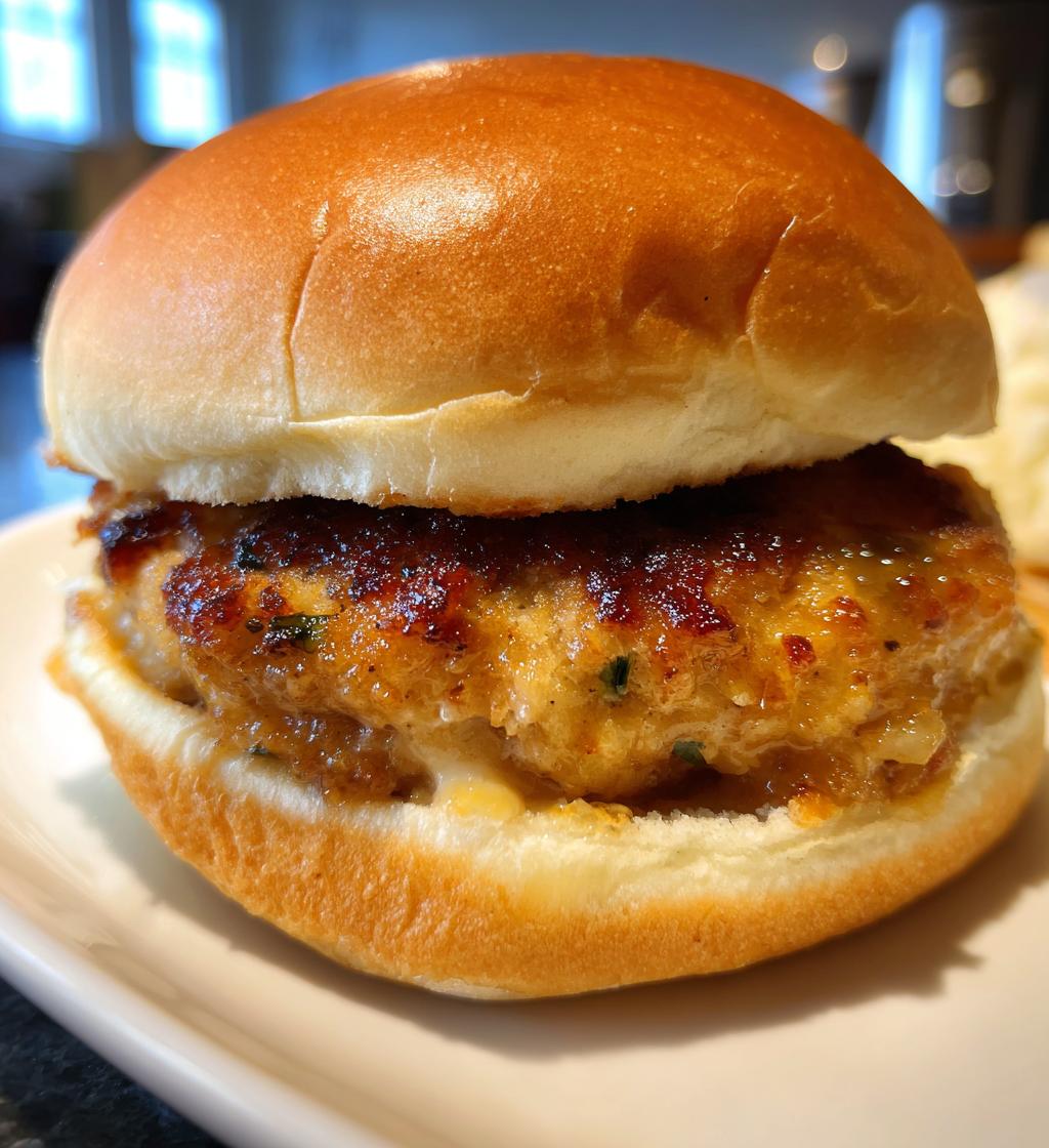 apple chicken burgers - detail 1
