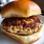 apple chicken burgers