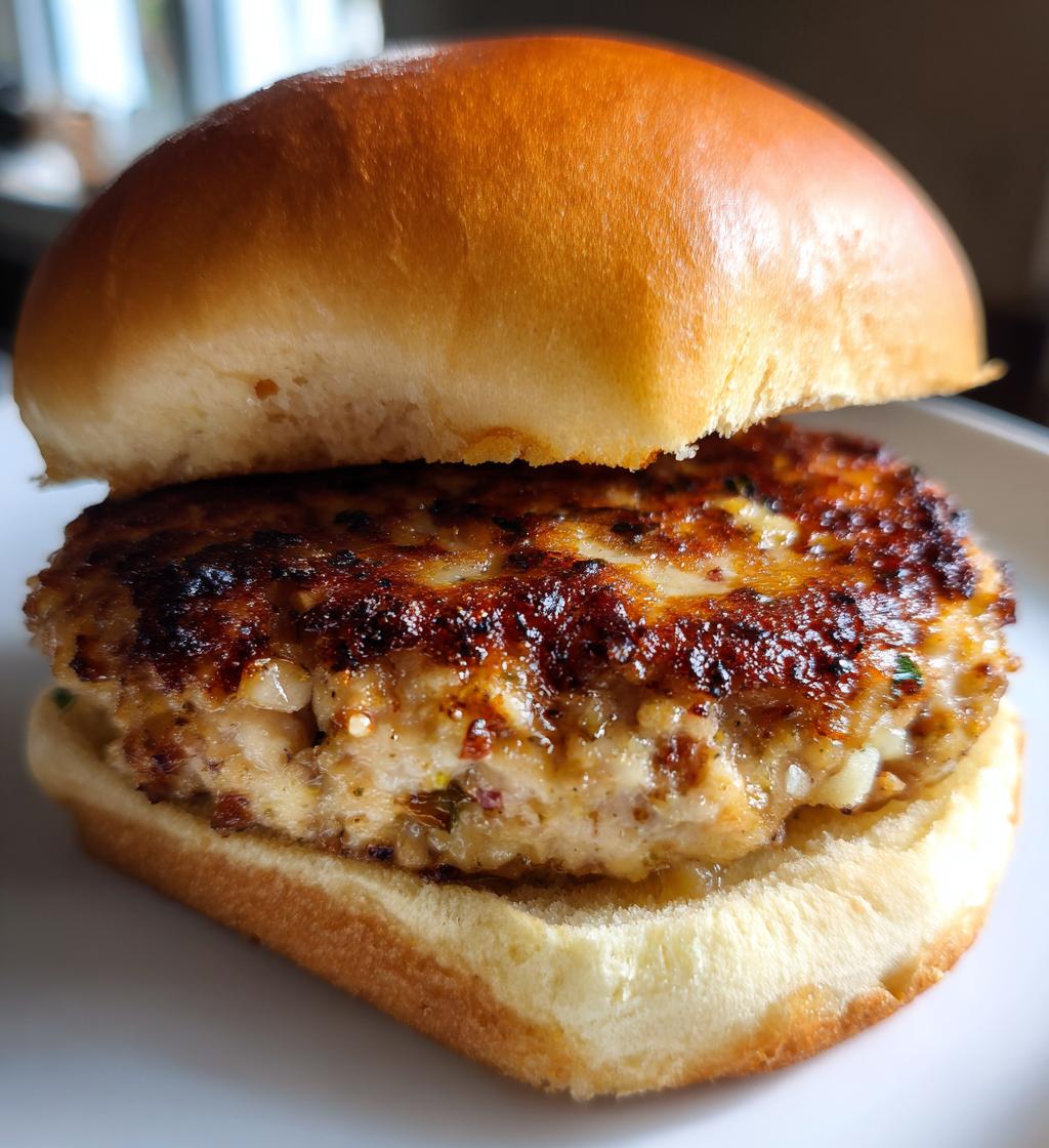 apple chicken burgers
