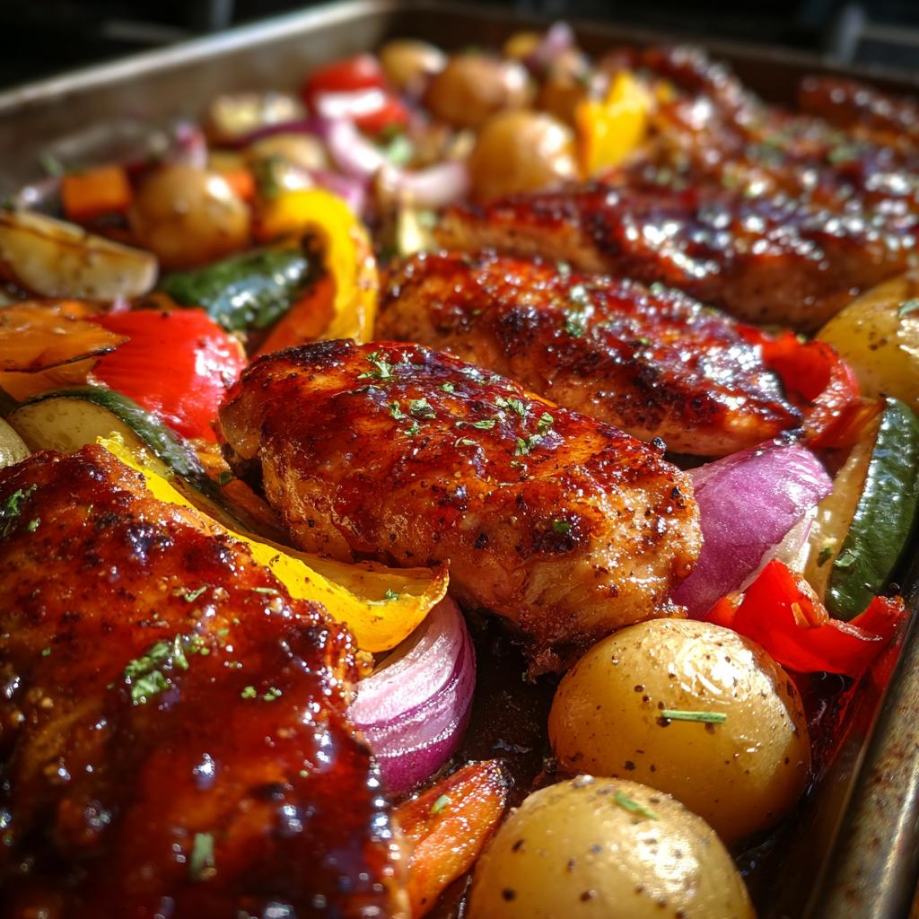 bbq chicken sheet pan - detail 1