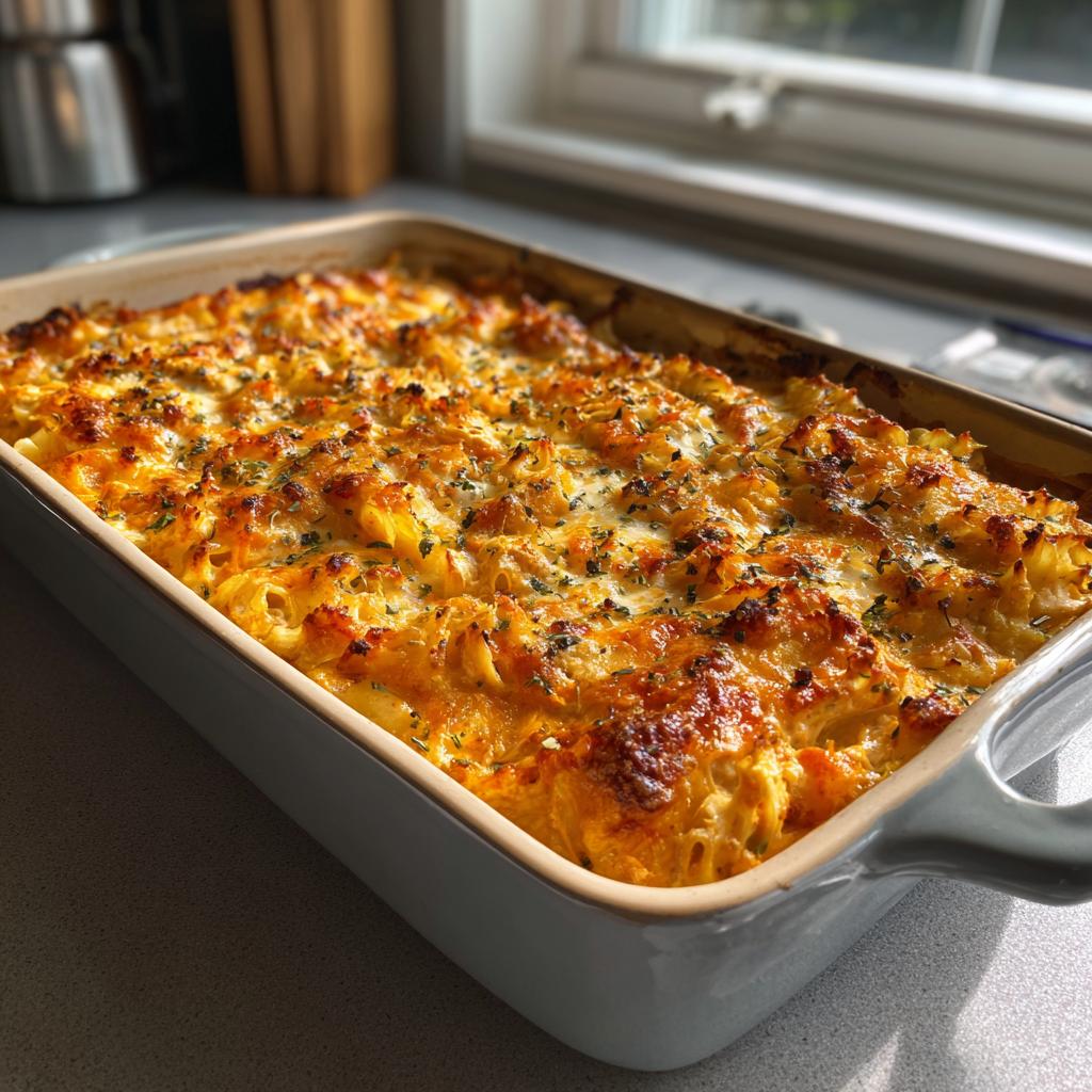 buffalo chicken casserole - detail 1