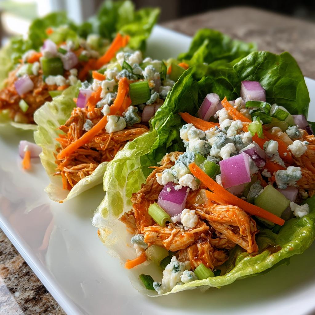 buffalo chicken lettuce wraps healthy - detail 1