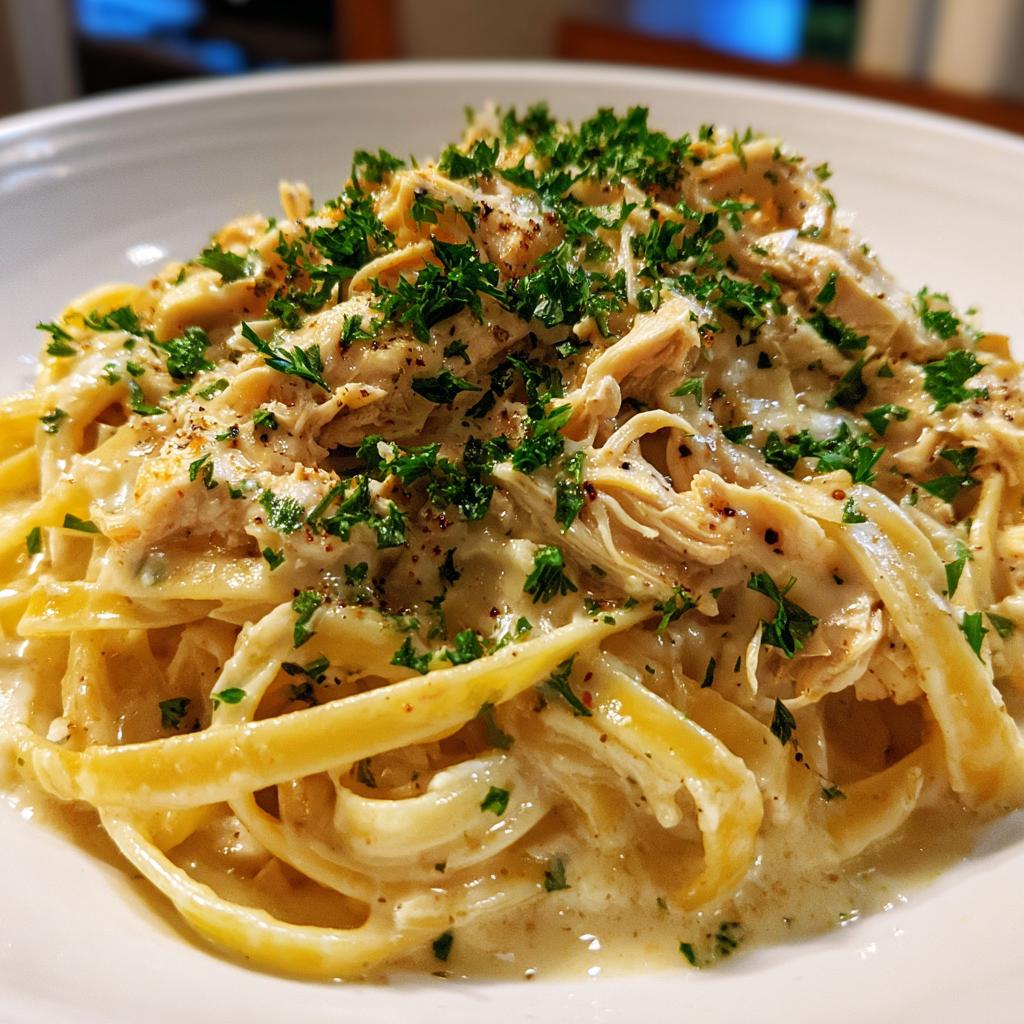 chicken alfredo slow cooker