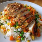 chicken and rice veggies