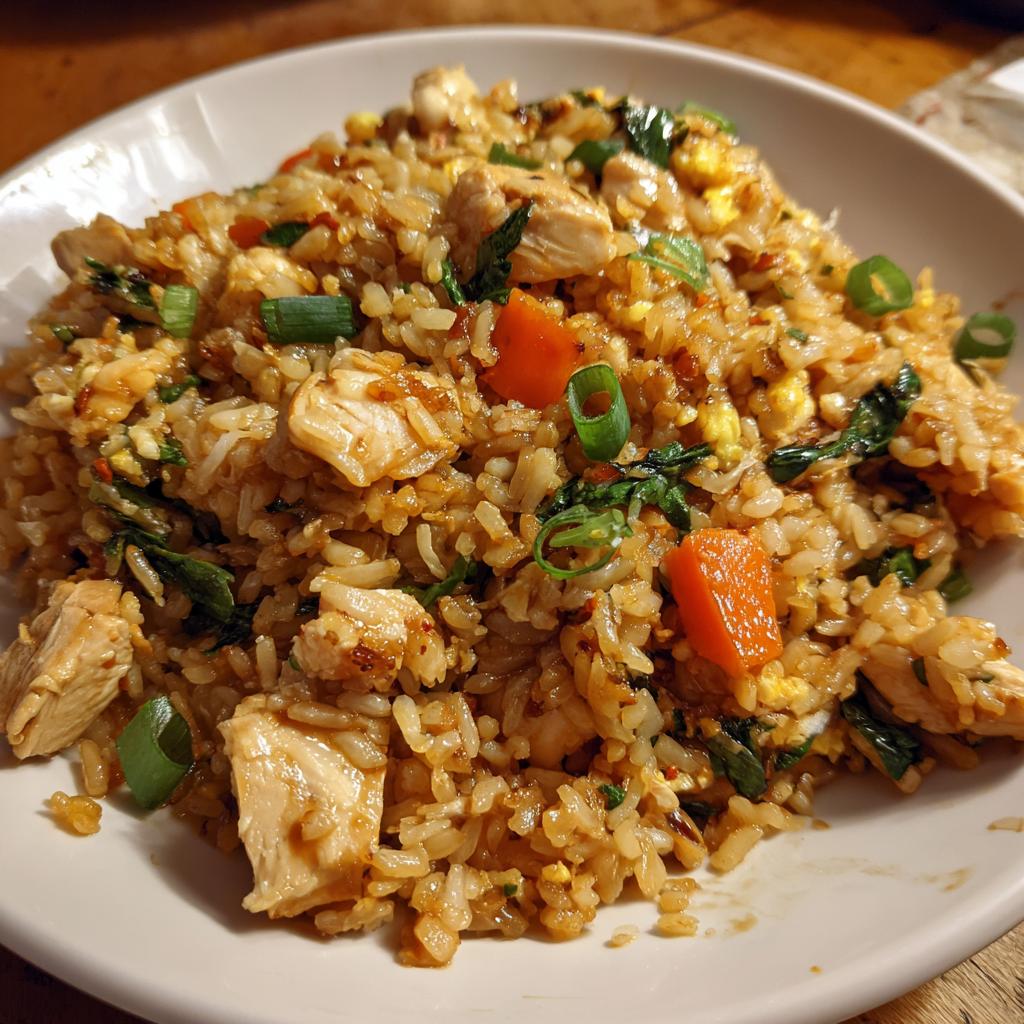 chicken basil fried rice - detail 1