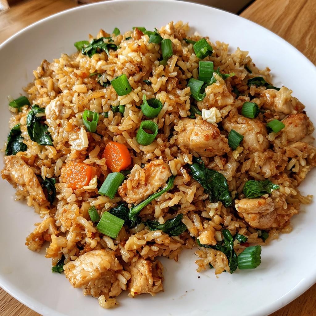 chicken basil fried rice