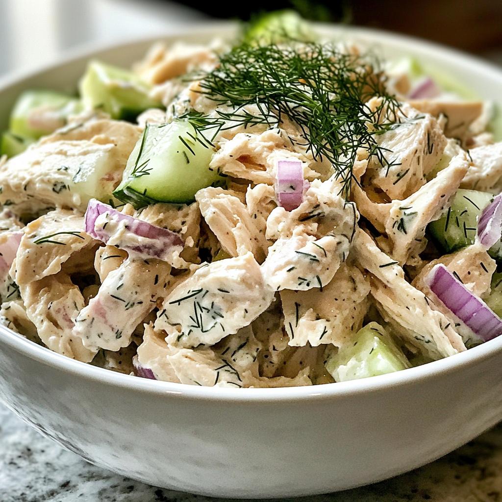chicken dill salad - detail 1