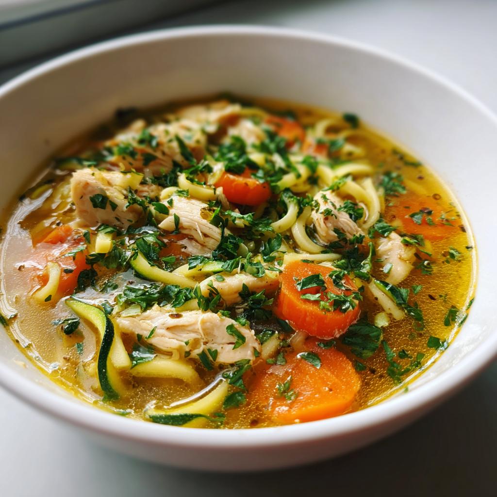 chicken noodle soup keto